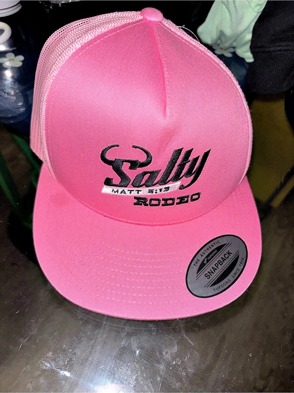 Salty Rodeo Pink Trucker Hat NWT